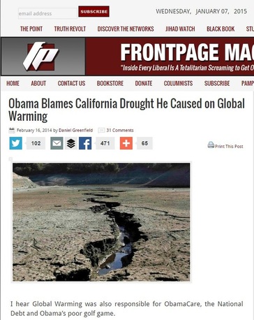 Obama Blamed for California Drought