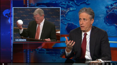 Inhofe Holding a Snowball 